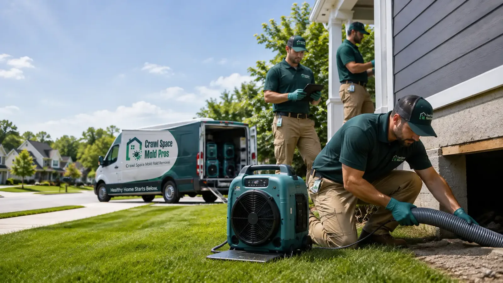 Crawl Space Mold Removal in Huntingburg, IN